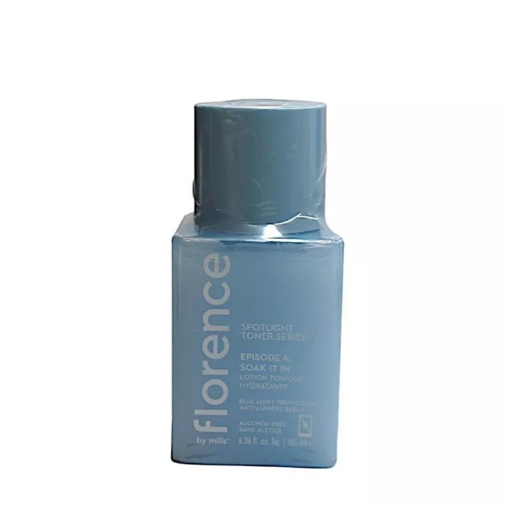 New FLORENCE BY MILLS Spotlight Toner Series Episode 4:Soak It In 6.26 oz Blue
